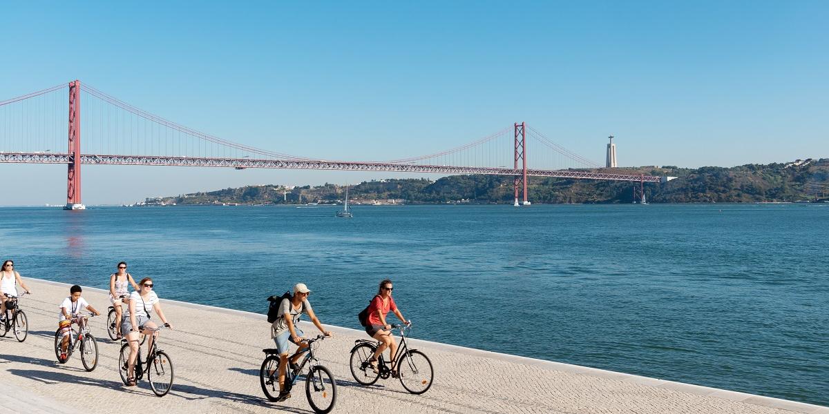 Cyclists Lisbon