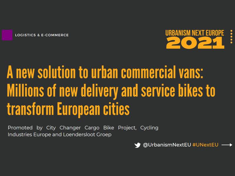 Urbanism Next Europe: 4.D. A new solution to urban commercial vans
